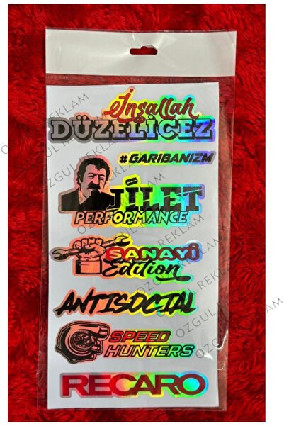 ÖZGÜL REKLAM HOLOGRAMLI ETİkET ARABA ARKA CAM YAZILARI HOLOGRAMLI YENİ