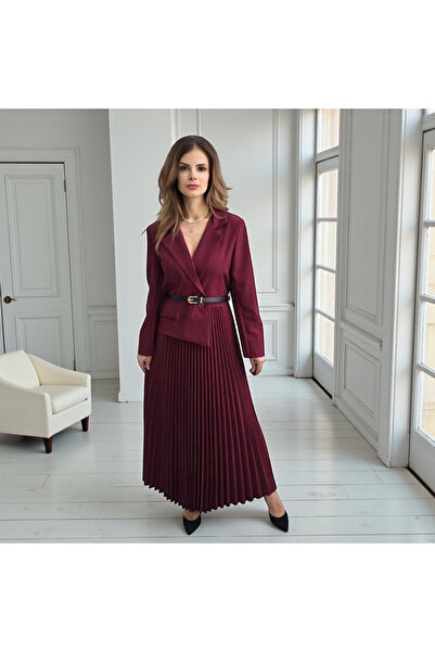 MAXORA SHOP Elegant dress with integrated jacket