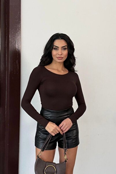 Auroveen Basic Boat Neck Long Sleeve Blouse Av10155