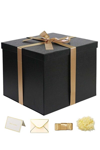 Generic JOSQUEWNN Large Gift Box 12x12x10 Inches, Black Gift Boxes For Presents