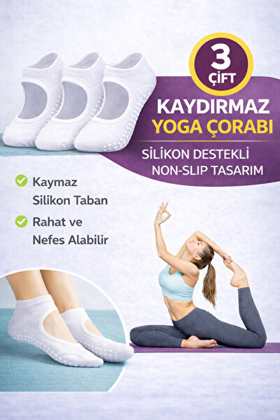 GAZELMANYA Pilates and Yoga Socks Non-Slip Sole Pilates Socks Yoga Socks Plat...