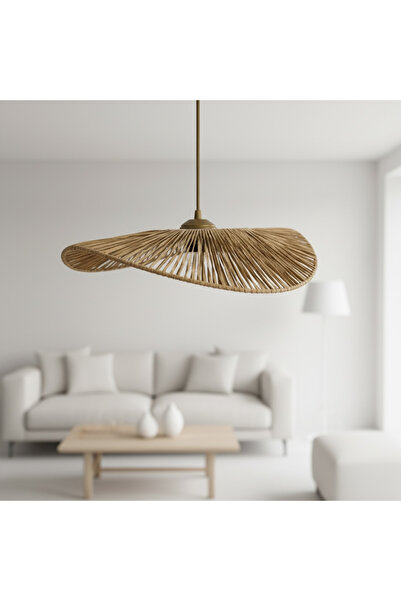 kepalight Hasır Sarkıt Avize / Bohem avize / Salon Modern Avize / Hasır Ratta...