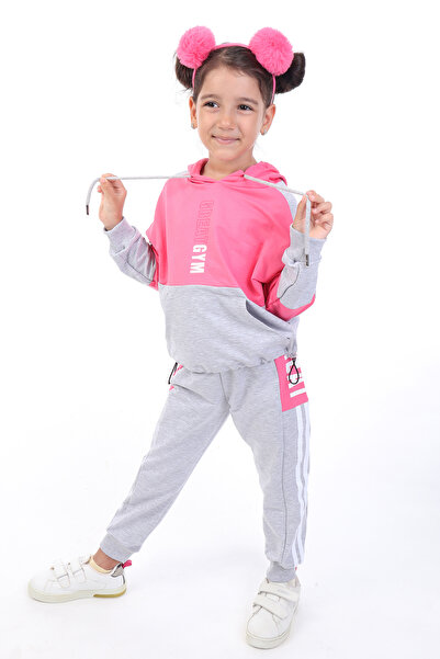 Toontoy طقم بناتي مكون من قطعتين: سويت شيرت بجيوب وقلنسوة وبنطلون رياضي بخصر ...