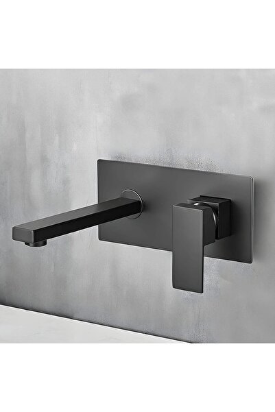 Generic Wall Mount Bathroom Basin Faucet, Brass Conceal Mixer