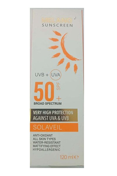 MELANO Sunscreen High Protection Against UVA and UVB 120ml