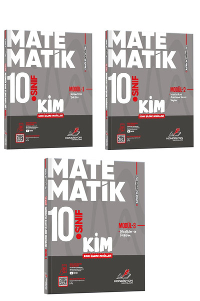 Kondisyon Yayınları 10.SINIF MATEMATİK KONU İŞLEME MODÜLÜ 1-2-3 GEOMETRİK ŞEK...