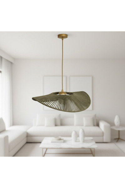 kepalight Hasır Sarkıt Avize / Bohem avize / Salon Modern Avize / Hasır Ratta...