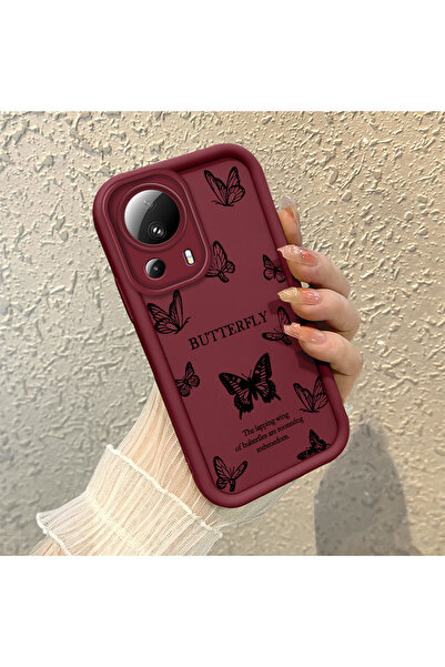 Hontinga حافظة هاتف من مادة السيليكون مقاومة للصدمات بنمط الفراشة متوافقة مع ...