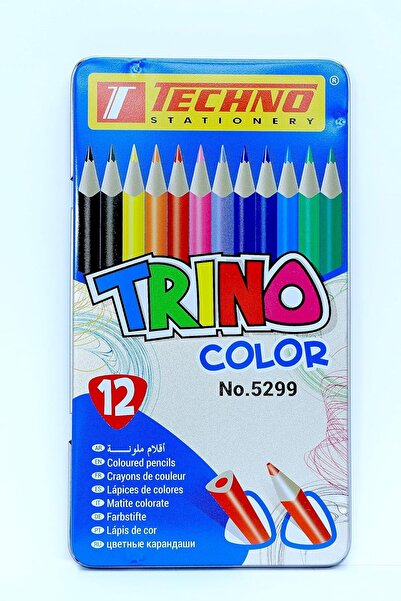 Generic TECHNO TRINO COLOR PENCIL 12 COLORS METAL BOX