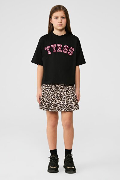 Tyess Bg Store Girl's Black Tshirt
