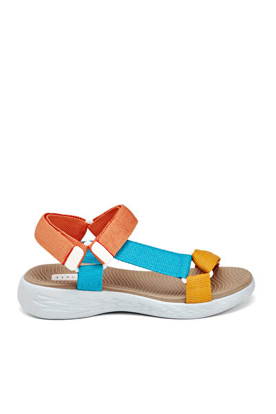 Tergan Renkli Tekstil Kadın Sandalet - K25Y1SN67866-U5Q