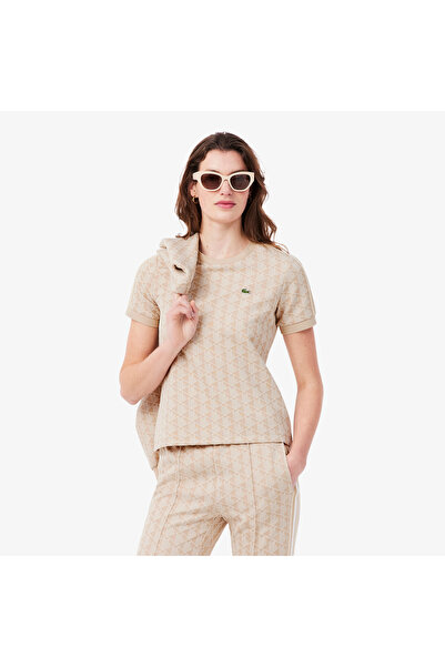 Lacoste تيشيرت ضيق بنقشة مونوجرام جاكار - TF3244-00-8GI