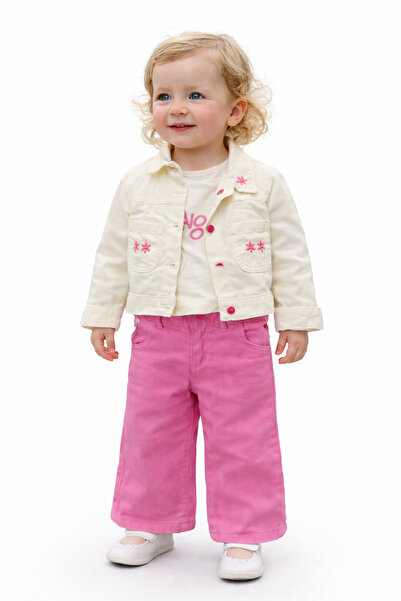 ModaPlaza Set 3 piese cu detalii florale pentru fete 5264610