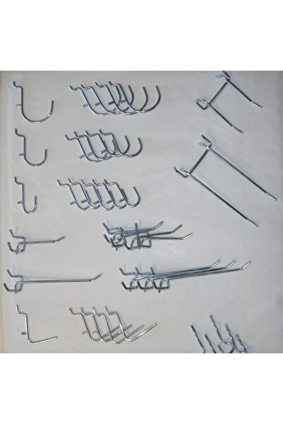 Mottez Set of 40 hooks/tool supports, adapted for perforated panel