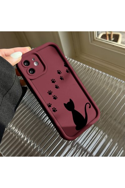 CHICASELUX Silicone Material Anti-Fall Phone Case Cat Pattern Compatible with Mi 11t Pro