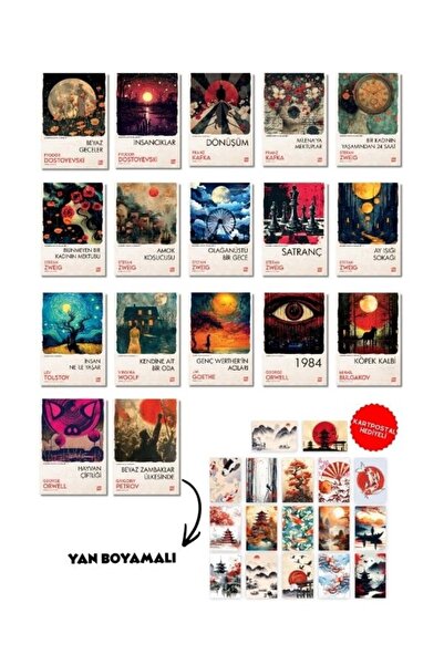 dokuzyayinlari 17 Kitaplık Modern Klasikler Seti - Yan Boyamalı Özel Seri - Z...