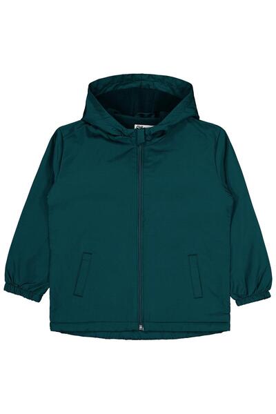 Civil Boys Pelernă de ploaie Basic cu fleece la interior pentru 6-9 ani - Ver...