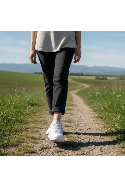 KAFKASLAR AYAKKABI Pantofi sport confortabili de zi cu zi, cu talpă căptușită și fermoar.