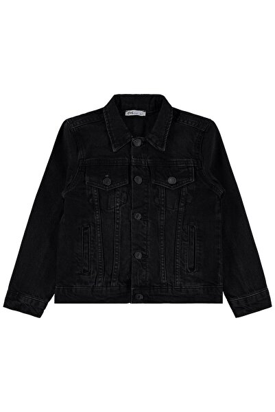 Civil Boys 4-Pocket Basic Jacket for Ages 6-9 - Black 8-9 Years