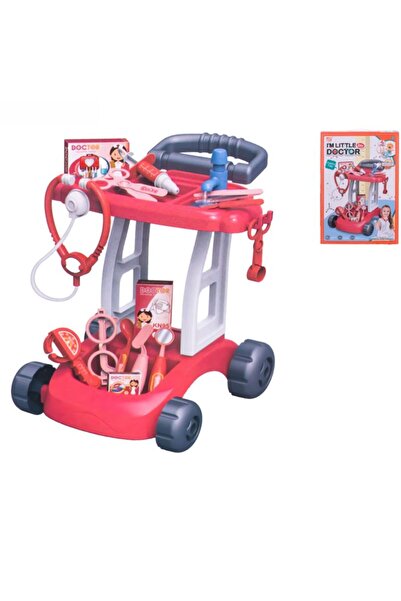 Generic DOCTOR SET WITH MEDICAL CART RED WITH ACCESSORIES