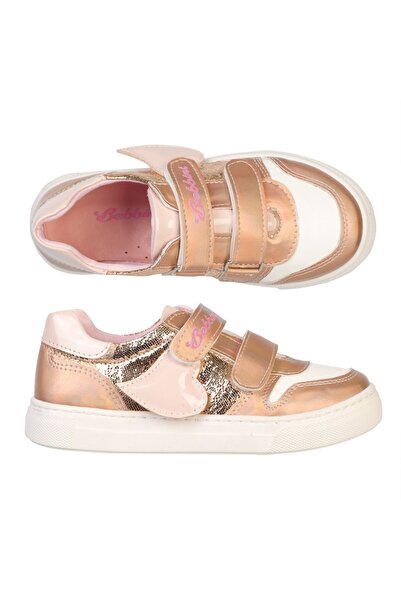 Bebbini Luna-Bronze Sparkling Heart Girls' Sneakers-Sports Shoes