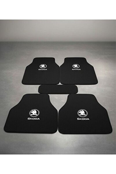 Universal 5 Parça Skoda Favorit Uyumlu Siyah Araba Paspası – 2D Çift Katlı Ha...