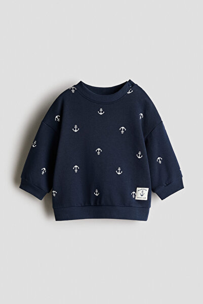 H&M Baskılı Sweatshirt