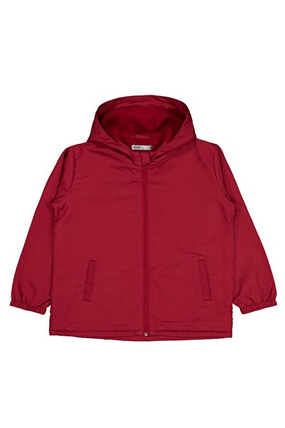 Civil Boys Basic Raincoat with Fleece Inside for 6-9 Years - Burgundy for 7-8...
