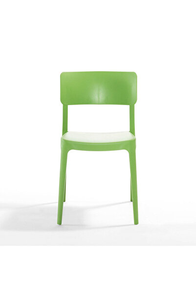 Novussi Dynamic chair, green color, made of PP with added fiberglass
