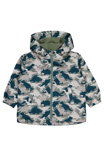Civil Boys Dinosaur Printed Raincoat for 2-5 Years Old - Khaki