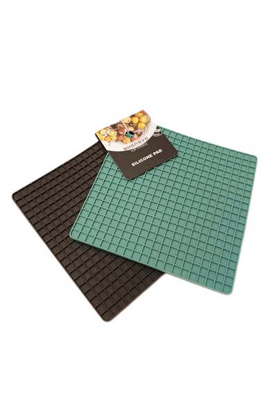 cc bin shihon Silicone square pot/tea stand set, 2 pieces, high-quality silic...