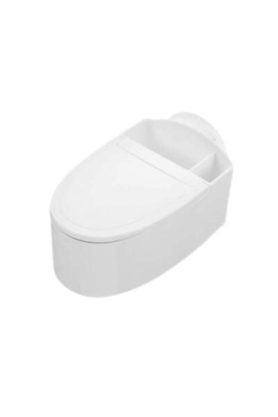 huitich Wall-Mounted Bathroom Toilet Ashtray with Lid High Capacity Metal Liner