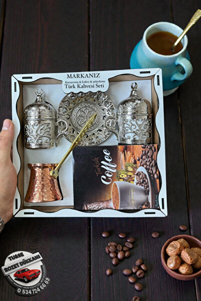 tuse rozet dükkanı Kahve Hediyeli Ahşap Kutulu Türk Kahvesi Seti – 2 Fincan 1...