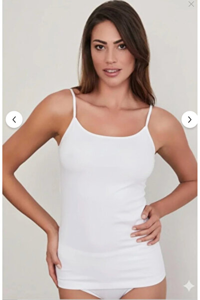 Eros Women's Cotton Undershirts with String Straps, Pack of 2