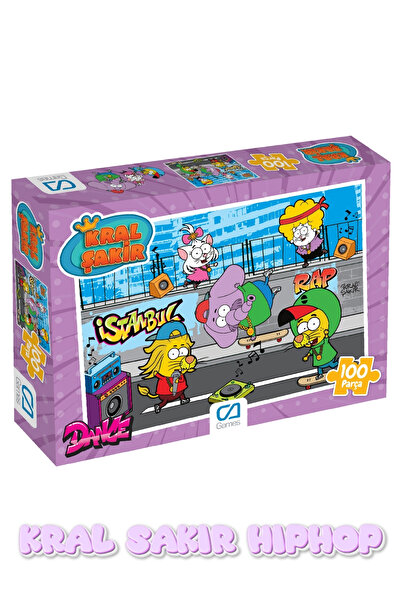 CA Games Kral Şakir - Sokakta Hip Hop Lisanslı 100 Parça 34x24cm Çocuk Puzzle...