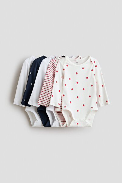 H&M 5'li Uzun Kollu Body