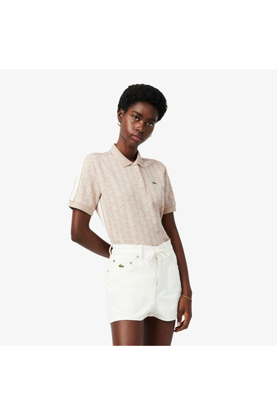 Lacoste Slim Fit Monogram Jacquard Polo Shirt - DF3364-00-8GI