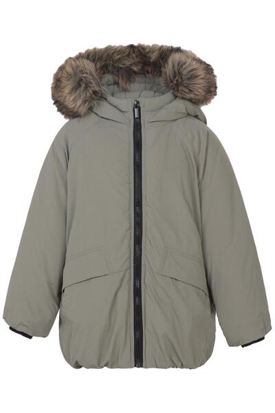 Civil Boys Fur Hooded Coat for 2-5 Years - Khaki 2-3 Years