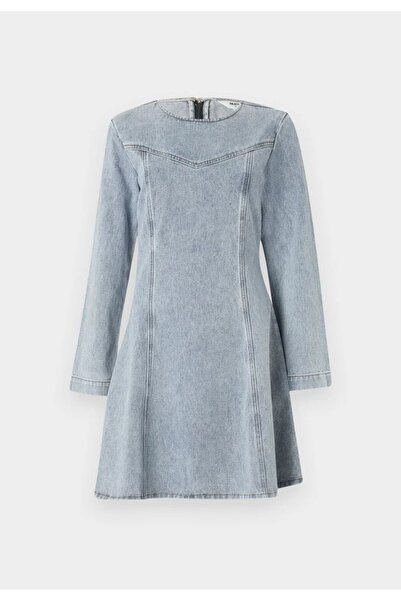 Object Denim Dress Light Blue