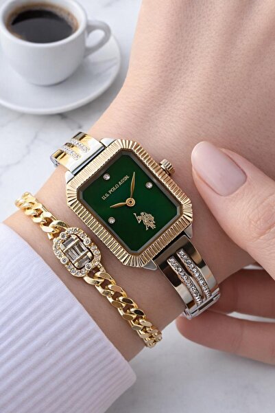 U.S. Polo Assn. U.S. Polo Assn. Case and Strap Steel 3 Atm Water Resistant 2 ...