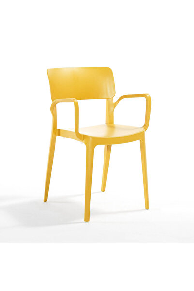 Novussi Scaun Dynamic Plus, culoare galbenă, fabricat din PP cu adaos de fibr...