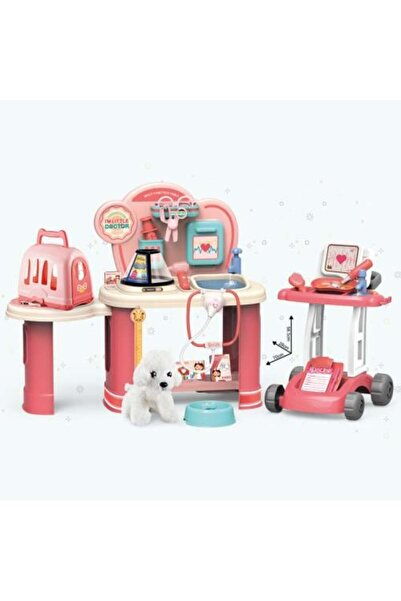 Generic Children's Veterinary Clinic with Puppy and Cart