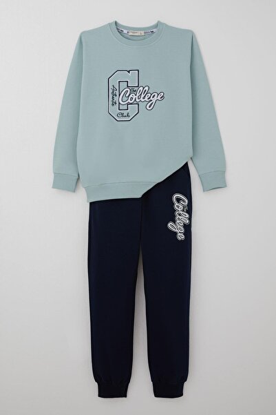 Breeze Момчешки комплект спортен екип College Wind с бродерия, 5-10 години, а...