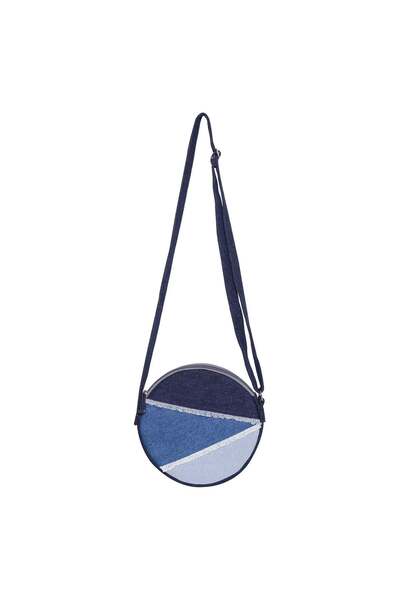 The Purani Jeans Artistic & Elegant Denim Sling Bag, "Blue" Multi-purpose Bag...