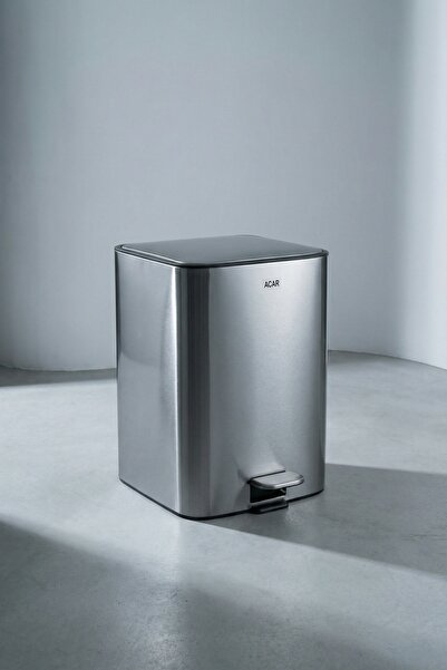 ACAR Bantia Paslanmaz Çelik Çöp Kutusu - 18 Lt