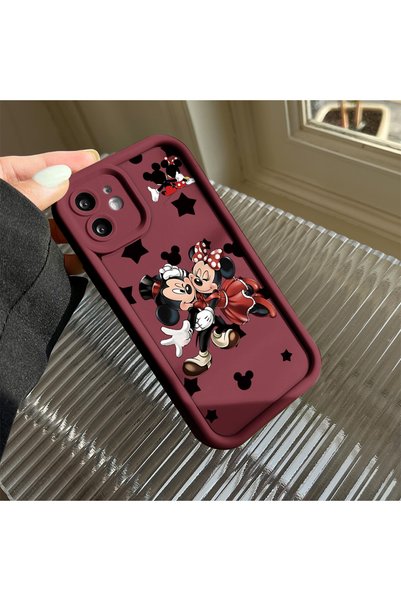CHICASELUX Silicone Material Anti-Fall Phone Case Minnie Pattern Compatible with Mi 11t Pro