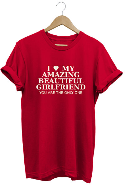 remonz I Love My Amazing Beautiful Girlfriend Written T-Shirt–Romantic Lover ...