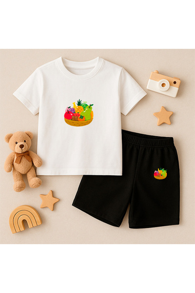 genosha Μπλουζάκι Σορτς Παιδικό Σετ 100% Βαμβάκι Άνετη Εφαρμογή Καθημερινό Χα...