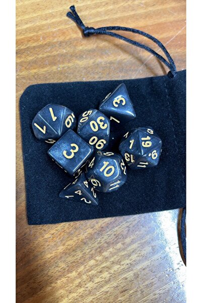 zerzembe DND Frp Zar Seti 7li Set Dnd Zarı Dungeons And Dragons Masaüstü Oyun...