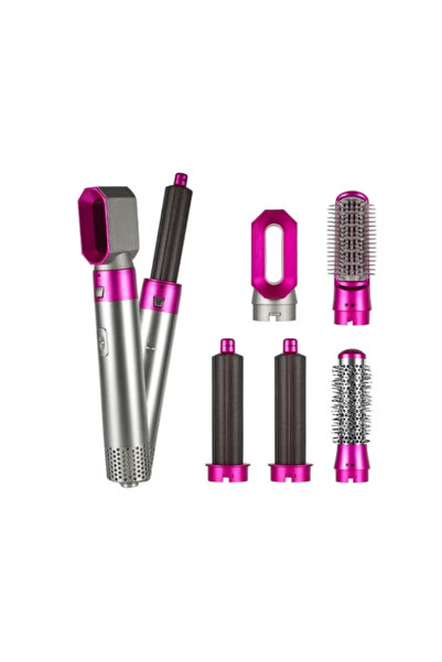 ZanaCasei Perie și uscător de păr multifuncțional 5 în 1, ondulator, îndrepta...